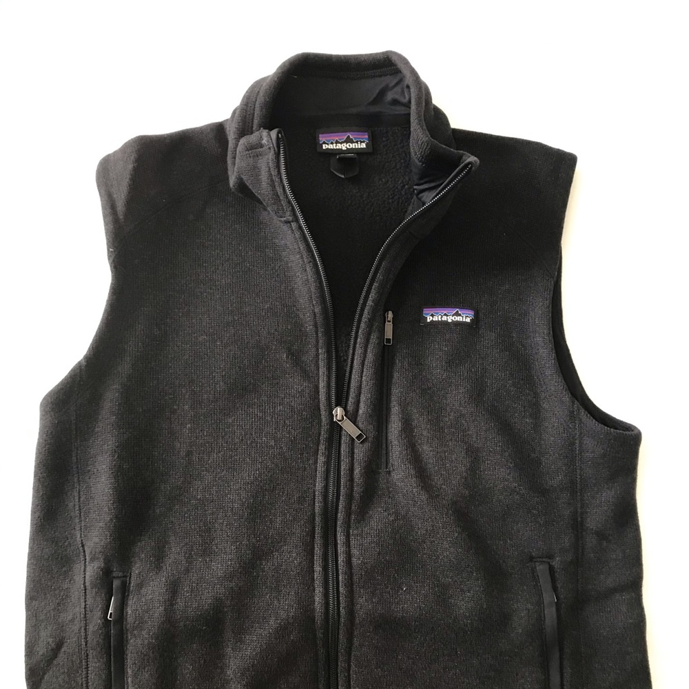 men’s Patagonia better sweater vest - medium, black